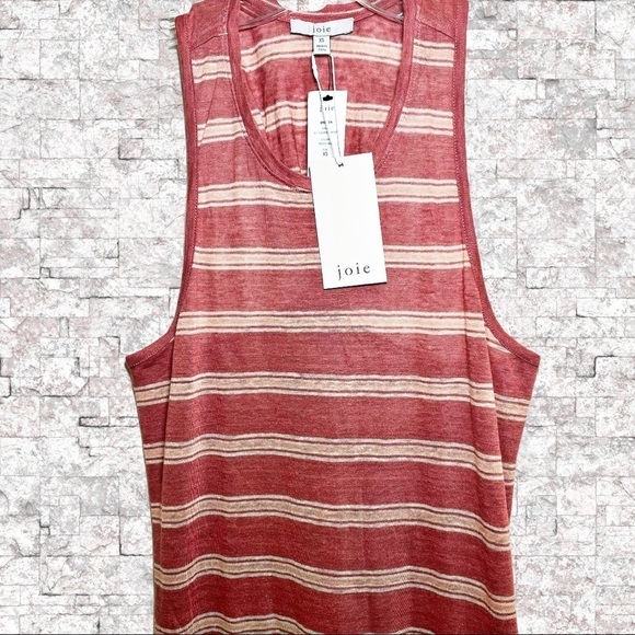 NWT JOIE Brellen 100% Linen Twist Back Midi Dress, Size XS - Picture 5 of 11